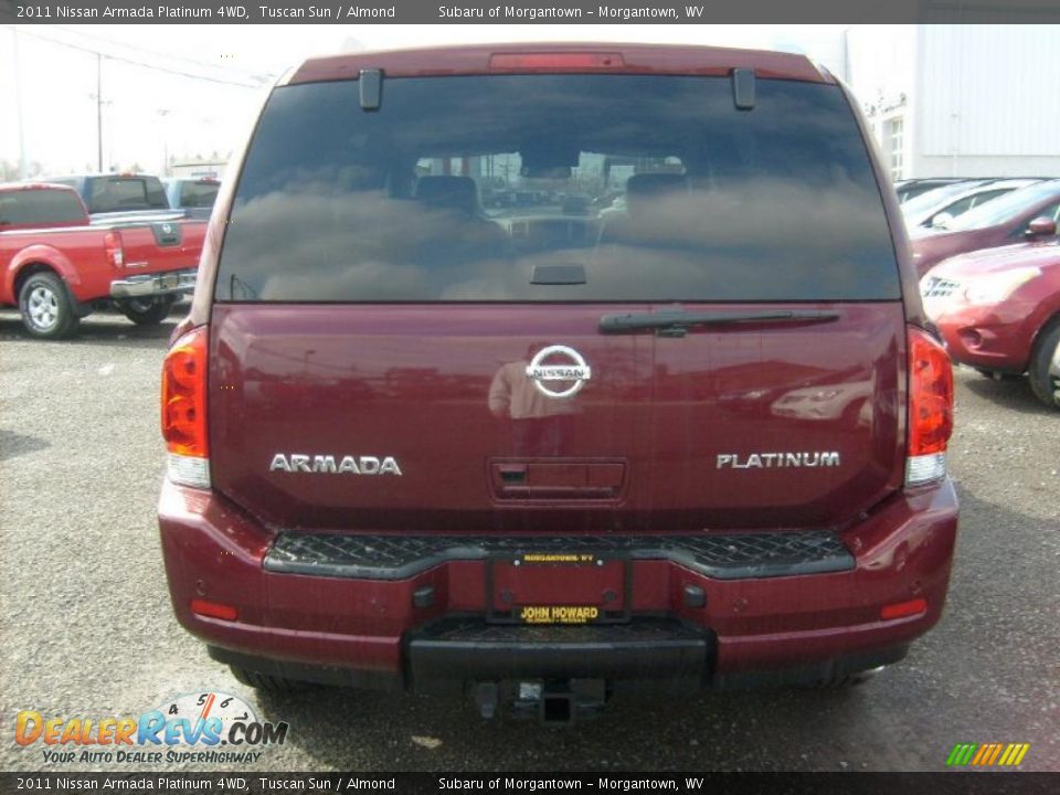 2011 Nissan Armada Platinum 4WD Tuscan Sun / Almond Photo #8