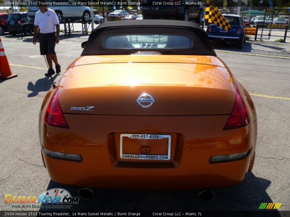 2004 Nissan 350Z Touring Roadster Le Mans Sunset Metallic / Burnt Orange Photo #5