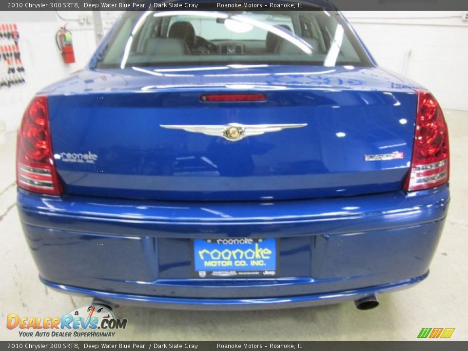 2010 Chrysler 300 SRT8 Deep Water Blue Pearl / Dark Slate Gray Photo #4