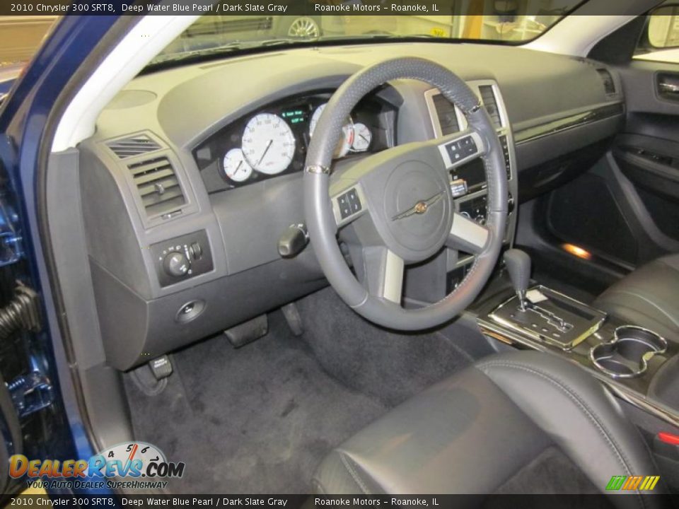 2010 Chrysler 300 SRT8 Deep Water Blue Pearl / Dark Slate Gray Photo #9