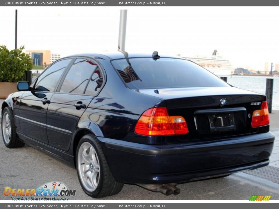 2004 BMW 3 Series 325i Sedan Mystic Blue Metallic / Sand Photo #4