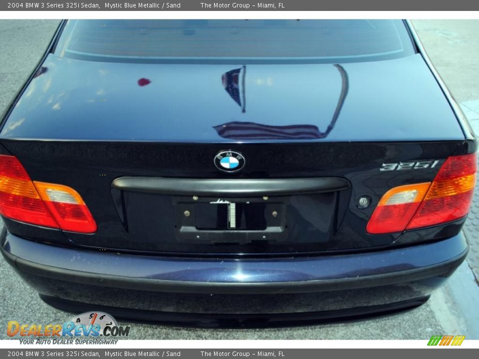 2004 BMW 3 Series 325i Sedan Mystic Blue Metallic / Sand Photo #6