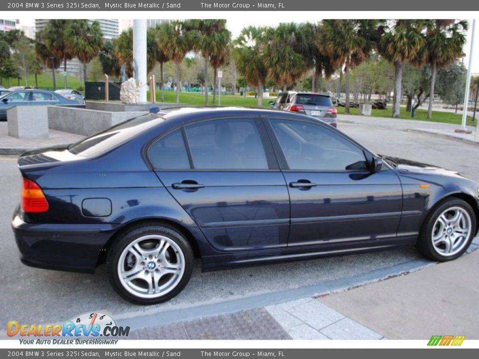2004 BMW 3 Series 325i Sedan Mystic Blue Metallic / Sand Photo #8