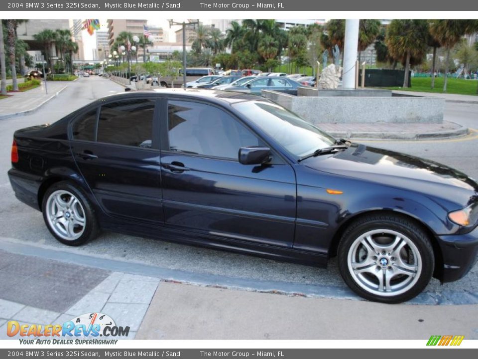 2004 BMW 3 Series 325i Sedan Mystic Blue Metallic / Sand Photo #9