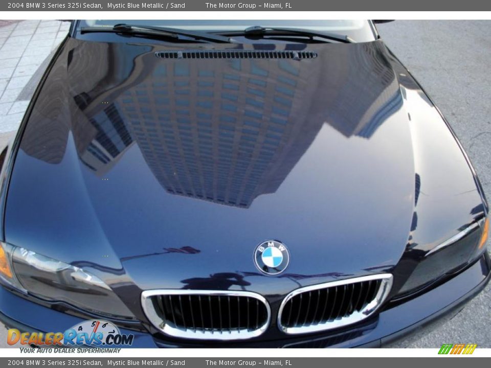 2004 BMW 3 Series 325i Sedan Mystic Blue Metallic / Sand Photo #12