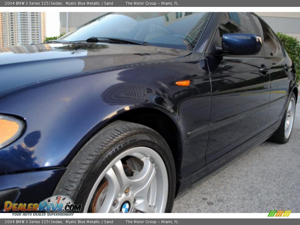 2004 BMW 3 Series 325i Sedan Mystic Blue Metallic / Sand Photo #13