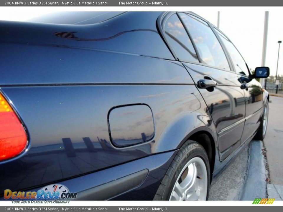 2004 BMW 3 Series 325i Sedan Mystic Blue Metallic / Sand Photo #15