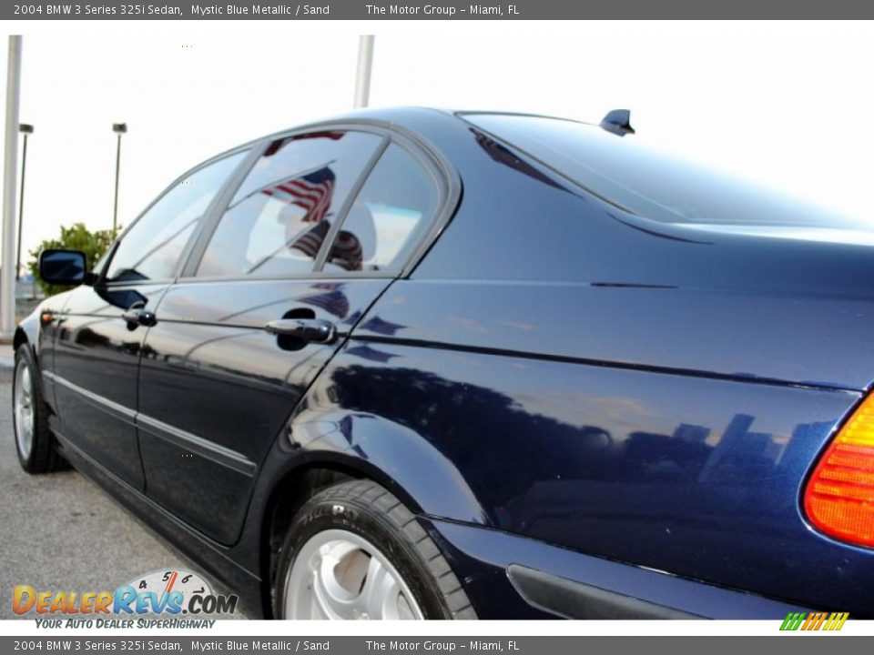 2004 BMW 3 Series 325i Sedan Mystic Blue Metallic / Sand Photo #16