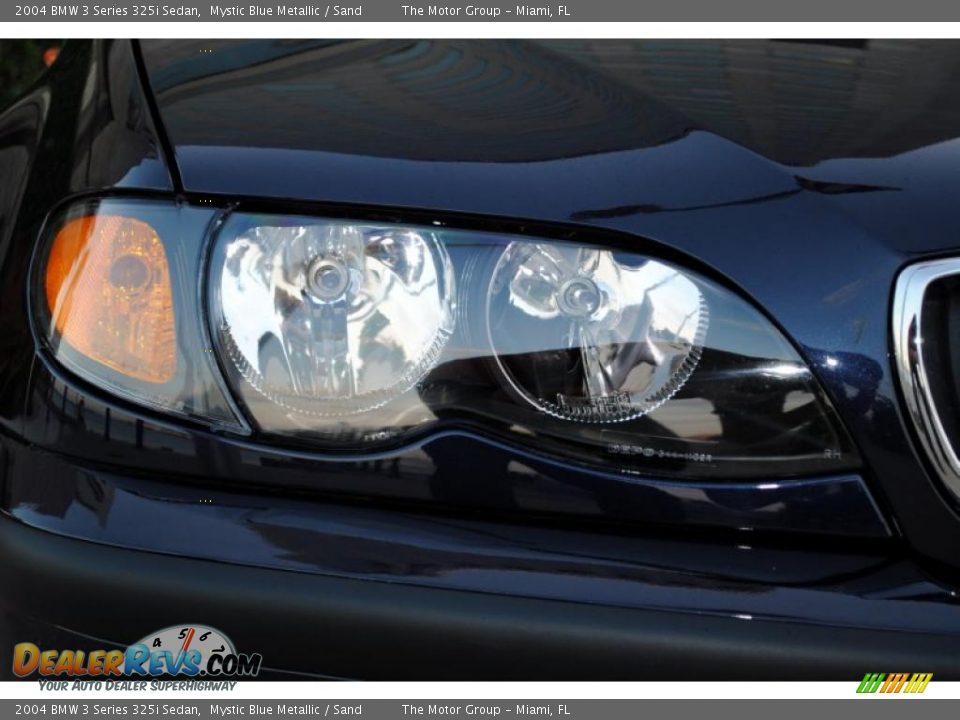 2004 BMW 3 Series 325i Sedan Mystic Blue Metallic / Sand Photo #17