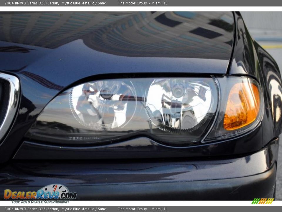 2004 BMW 3 Series 325i Sedan Mystic Blue Metallic / Sand Photo #18
