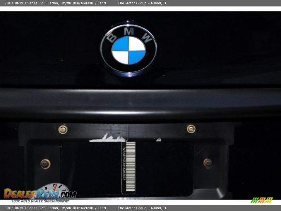 2004 BMW 3 Series 325i Sedan Mystic Blue Metallic / Sand Photo #22