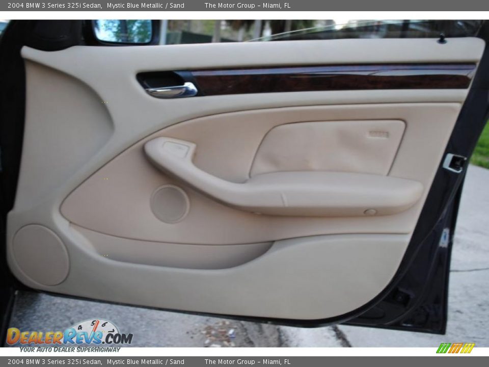 2004 BMW 3 Series 325i Sedan Mystic Blue Metallic / Sand Photo #30