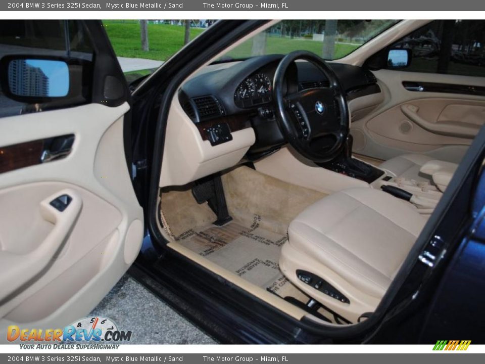 2004 BMW 3 Series 325i Sedan Mystic Blue Metallic / Sand Photo #31