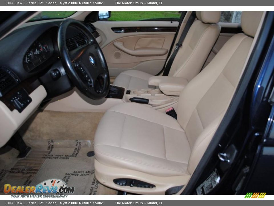 2004 BMW 3 Series 325i Sedan Mystic Blue Metallic / Sand Photo #33