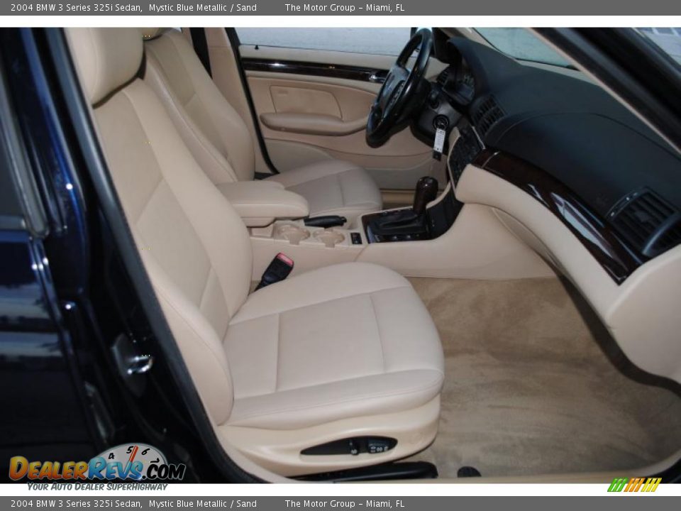 2004 BMW 3 Series 325i Sedan Mystic Blue Metallic / Sand Photo #34