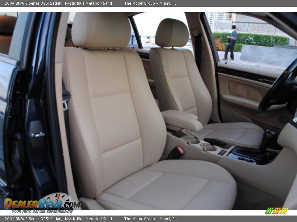 2004 BMW 3 Series 325i Sedan Mystic Blue Metallic / Sand Photo #36