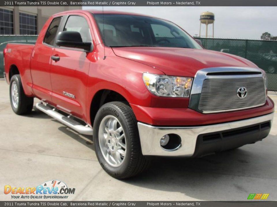 2011 Toyota Tundra TSS Double Cab Barcelona Red Metallic / Graphite Gray Photo #1