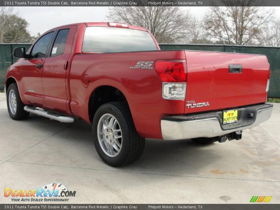 2011 Toyota Tundra TSS Double Cab Barcelona Red Metallic / Graphite Gray Photo #5