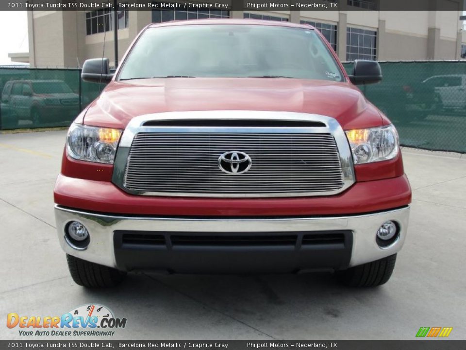 2011 Toyota Tundra TSS Double Cab Barcelona Red Metallic / Graphite Gray Photo #8