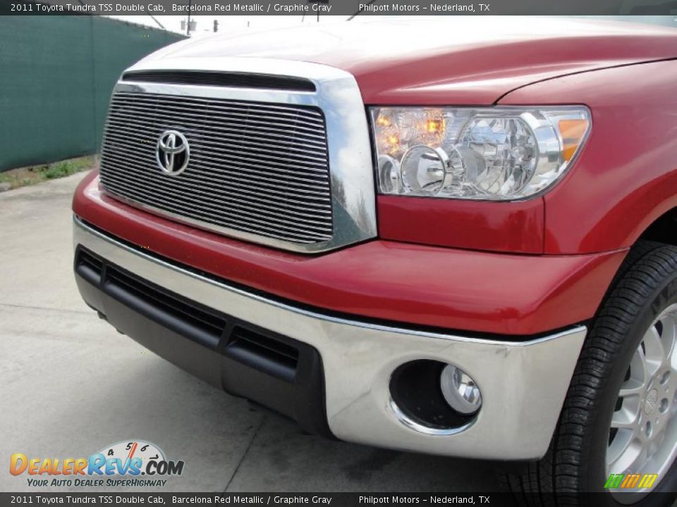 2011 Toyota Tundra TSS Double Cab Barcelona Red Metallic / Graphite Gray Photo #10