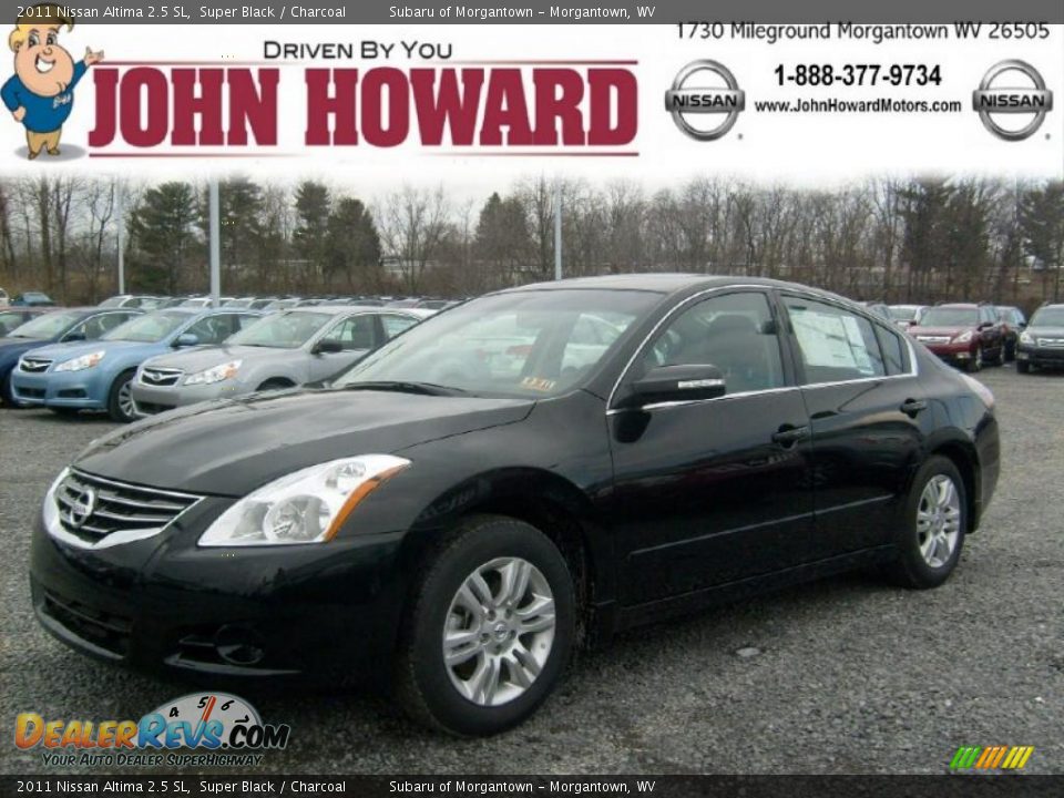 2011 Nissan Altima 2.5 SL Super Black / Charcoal Photo #1