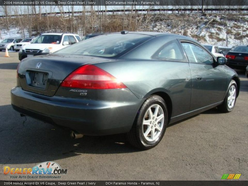Deep Green Pearl 2004 Honda Accord EX V6 Coupe Photo #5