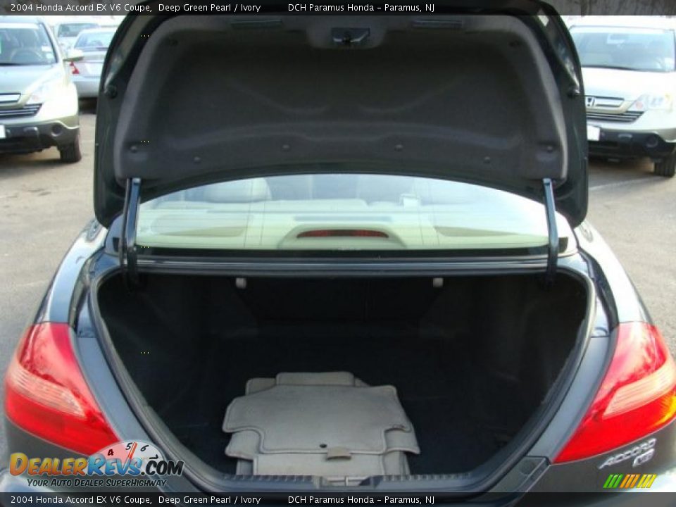 2004 Honda Accord EX V6 Coupe Deep Green Pearl / Ivory Photo #19