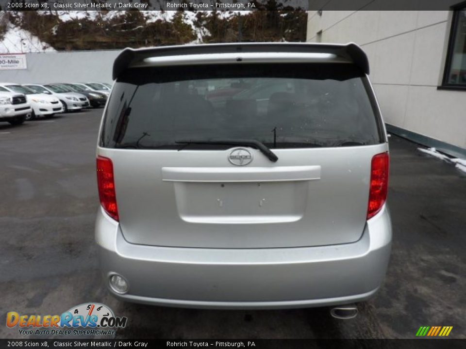 2008 Scion xB Classic Silver Metallic / Dark Gray Photo #3