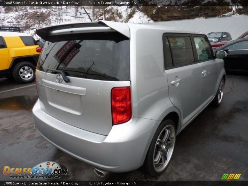 2008 Scion xB Classic Silver Metallic / Dark Gray Photo #4