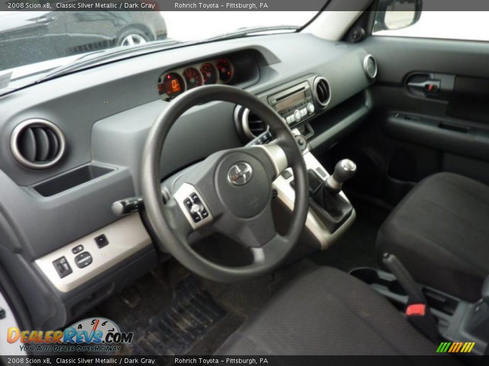 2008 Scion xB Classic Silver Metallic / Dark Gray Photo #16