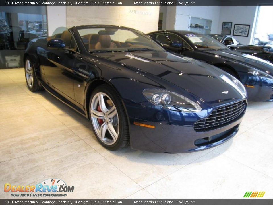 2011 Aston Martin V8 Vantage Roadster Midnight Blue / Chestnut Tan Photo #1