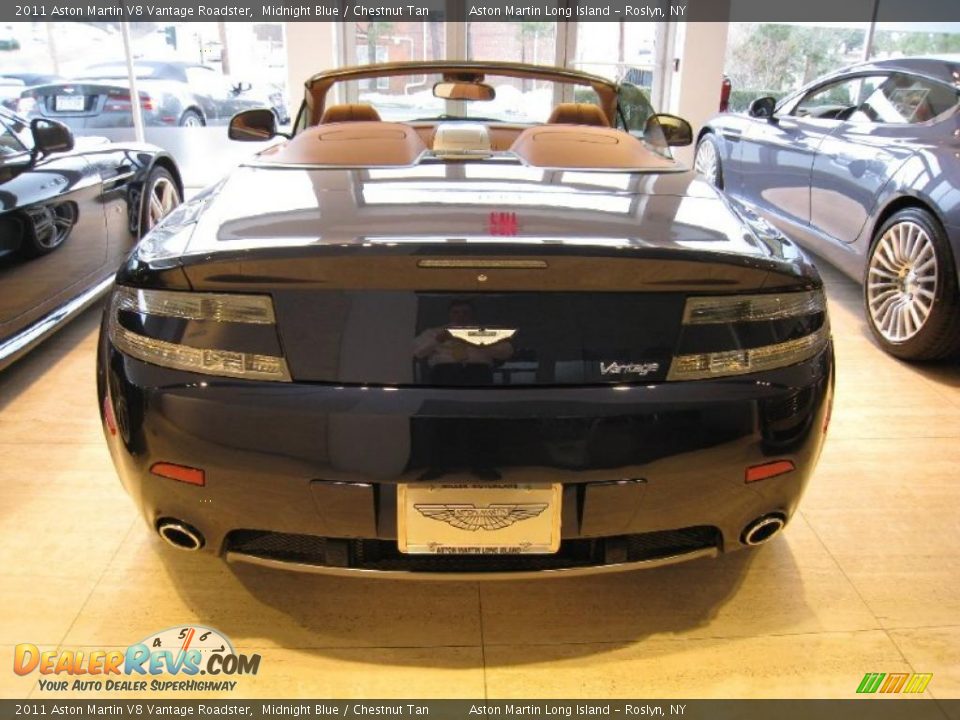 2011 Aston Martin V8 Vantage Roadster Midnight Blue / Chestnut Tan Photo #5