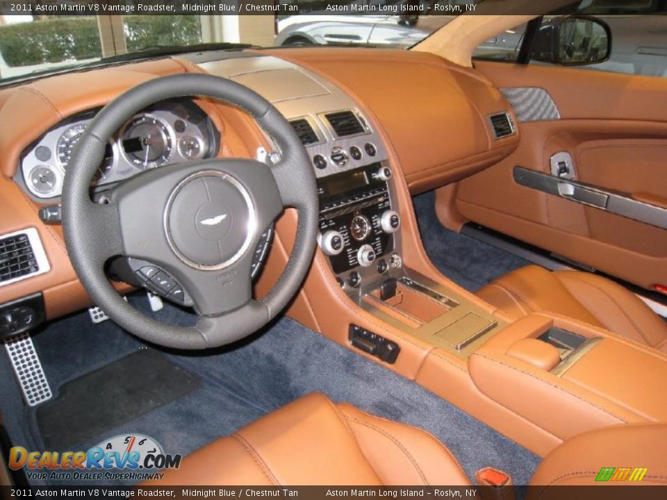 Chestnut Tan Interior - 2011 Aston Martin V8 Vantage Roadster Photo #8