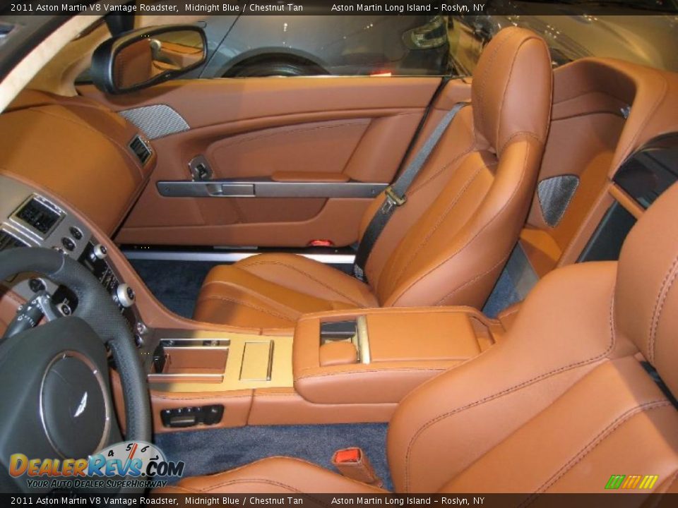 Chestnut Tan Interior - 2011 Aston Martin V8 Vantage Roadster Photo #9