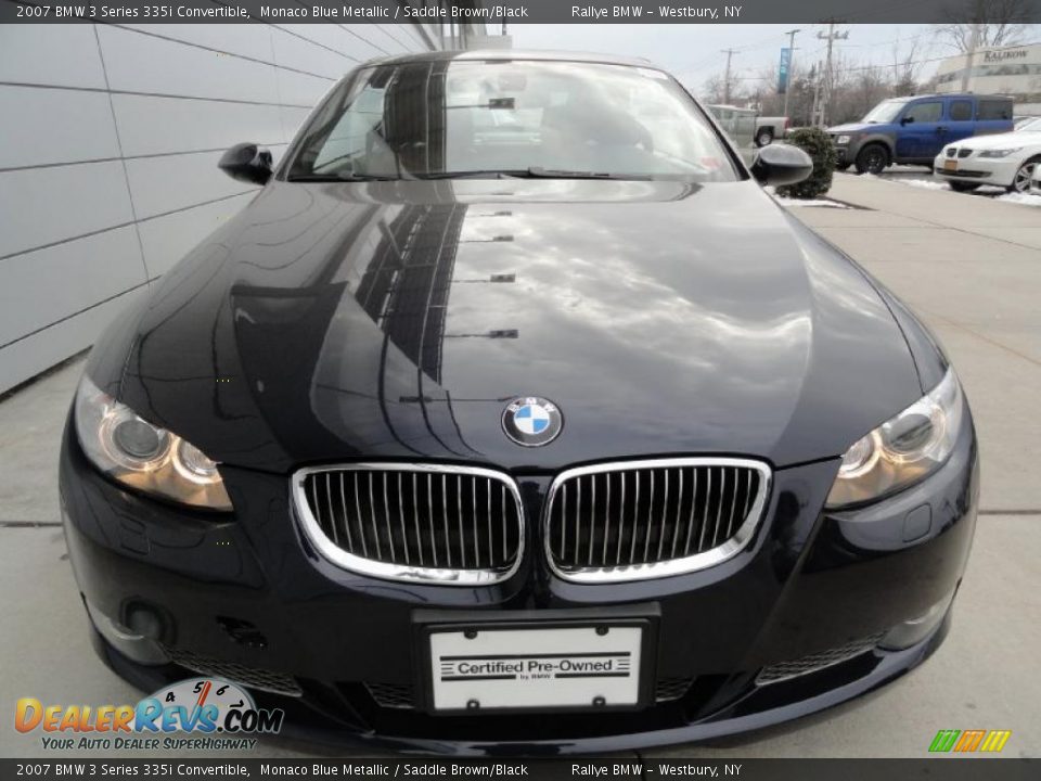 2007 BMW 3 Series 335i Convertible Monaco Blue Metallic / Saddle Brown/Black Photo #2