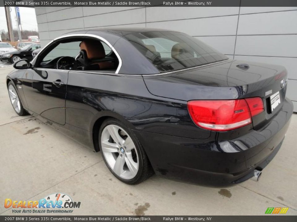 2007 BMW 3 Series 335i Convertible Monaco Blue Metallic / Saddle Brown/Black Photo #4