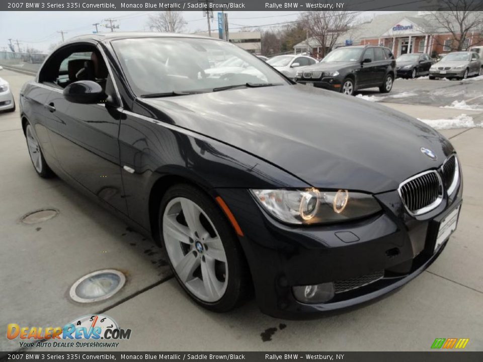 2007 BMW 3 Series 335i Convertible Monaco Blue Metallic / Saddle Brown/Black Photo #7