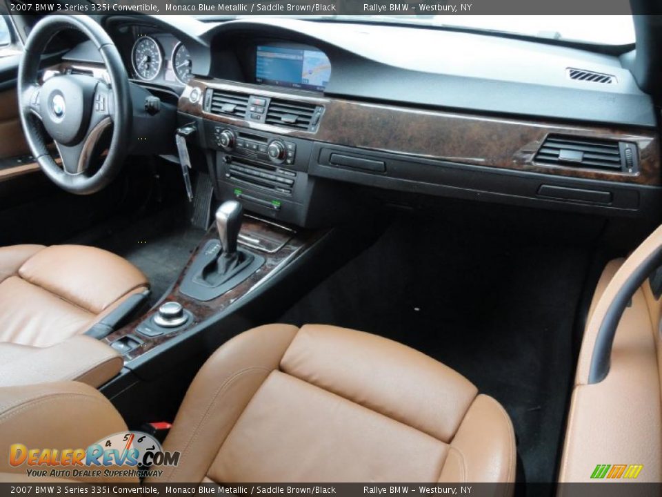 2007 BMW 3 Series 335i Convertible Monaco Blue Metallic / Saddle Brown/Black Photo #11
