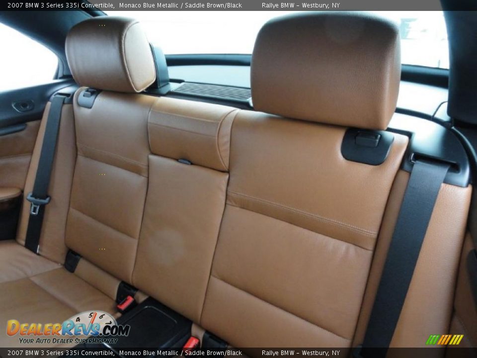 2007 BMW 3 Series 335i Convertible Monaco Blue Metallic / Saddle Brown/Black Photo #14