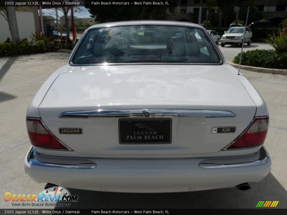 2003 Jaguar XJ XJ8 White Onyx / Oatmeal Photo #6
