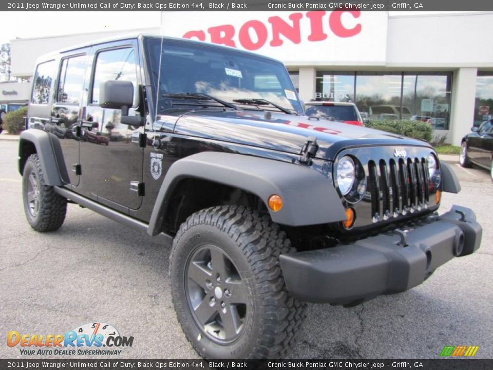 2011 Jeep Wrangler Unlimited Call of Duty: Black Ops Edition 4x4 Black / Black Photo #1