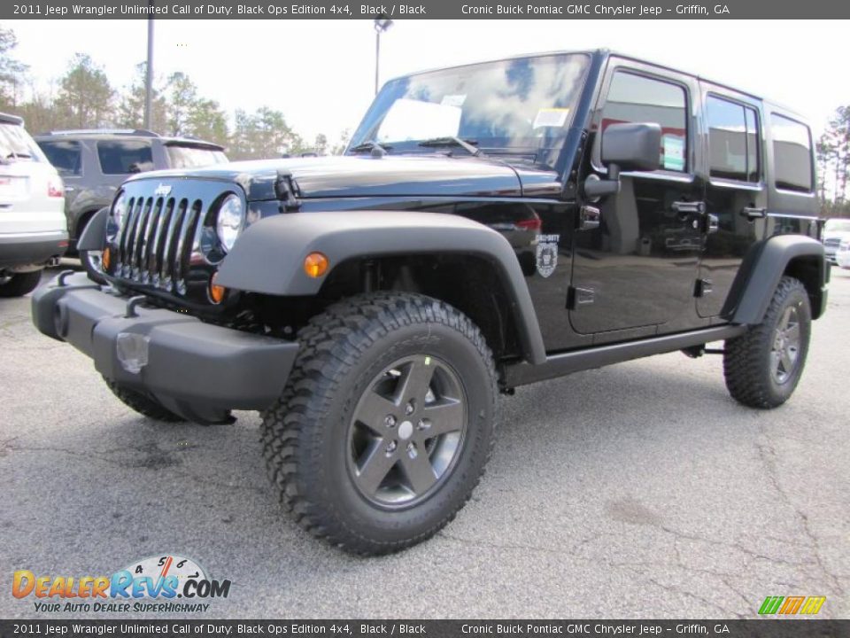 2011 Jeep Wrangler Unlimited Call of Duty: Black Ops Edition 4x4 Black / Black Photo #3