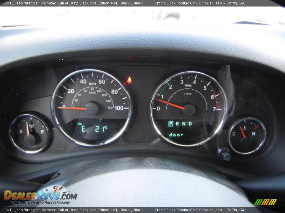 2011 Jeep Wrangler Unlimited Call of Duty: Black Ops Edition 4x4 Gauges Photo #17