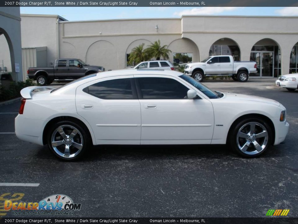 2007 Dodge Charger R/T Stone White / Dark Slate Gray/Light Slate Gray Photo #6