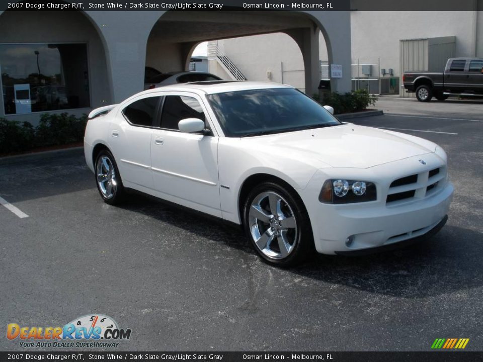 2007 Dodge Charger R/T Stone White / Dark Slate Gray/Light Slate Gray Photo #7