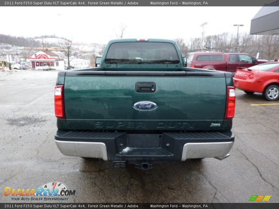 2011 Ford F350 Super Duty XLT SuperCab 4x4 Forest Green Metallic / Adobe Photo #3