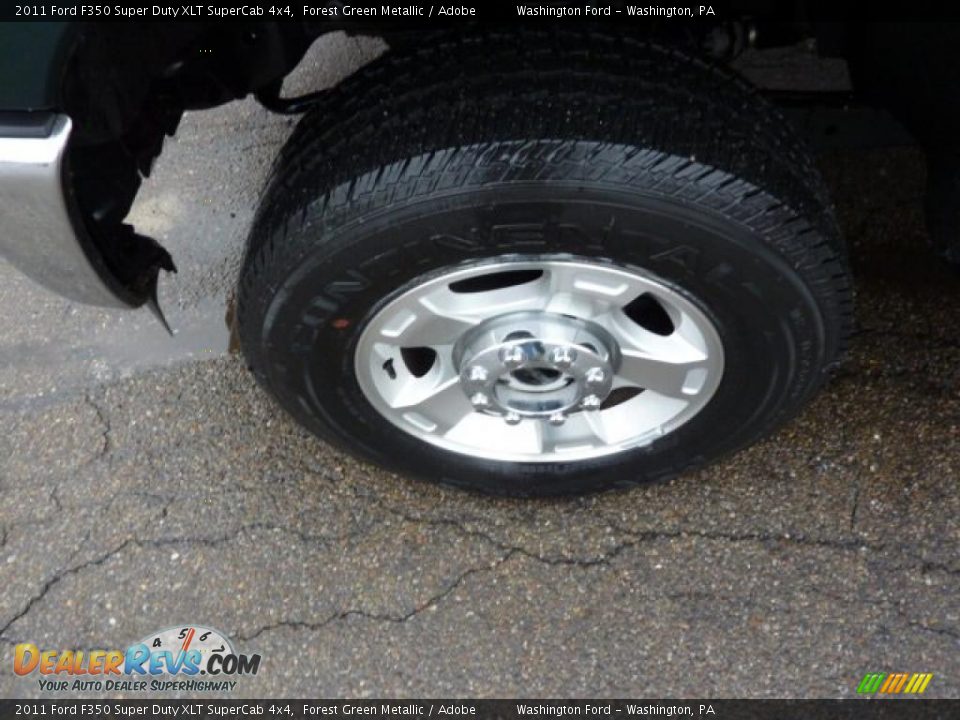 2011 Ford F350 Super Duty XLT SuperCab 4x4 Forest Green Metallic / Adobe Photo #9