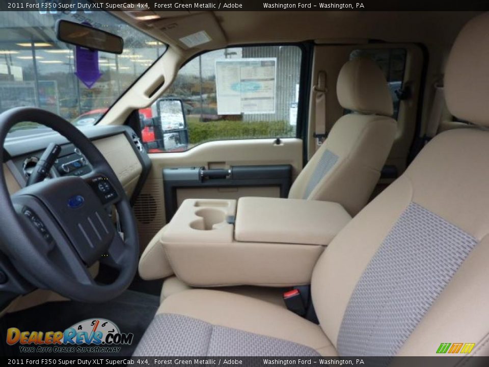 Adobe Interior - 2011 Ford F350 Super Duty XLT SuperCab 4x4 Photo #10