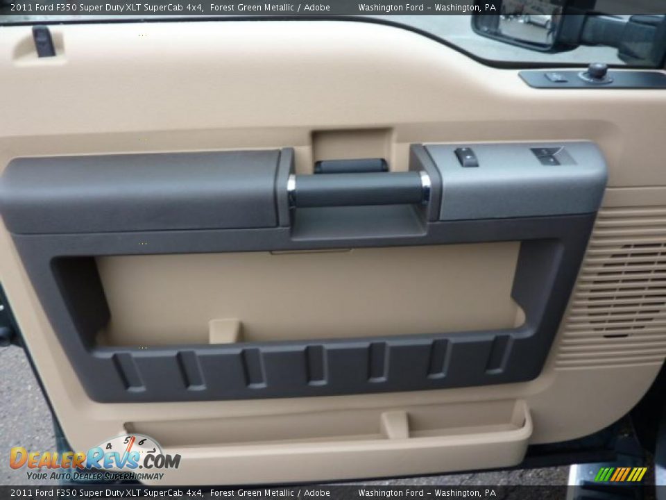 2011 Ford F350 Super Duty XLT SuperCab 4x4 Forest Green Metallic / Adobe Photo #12