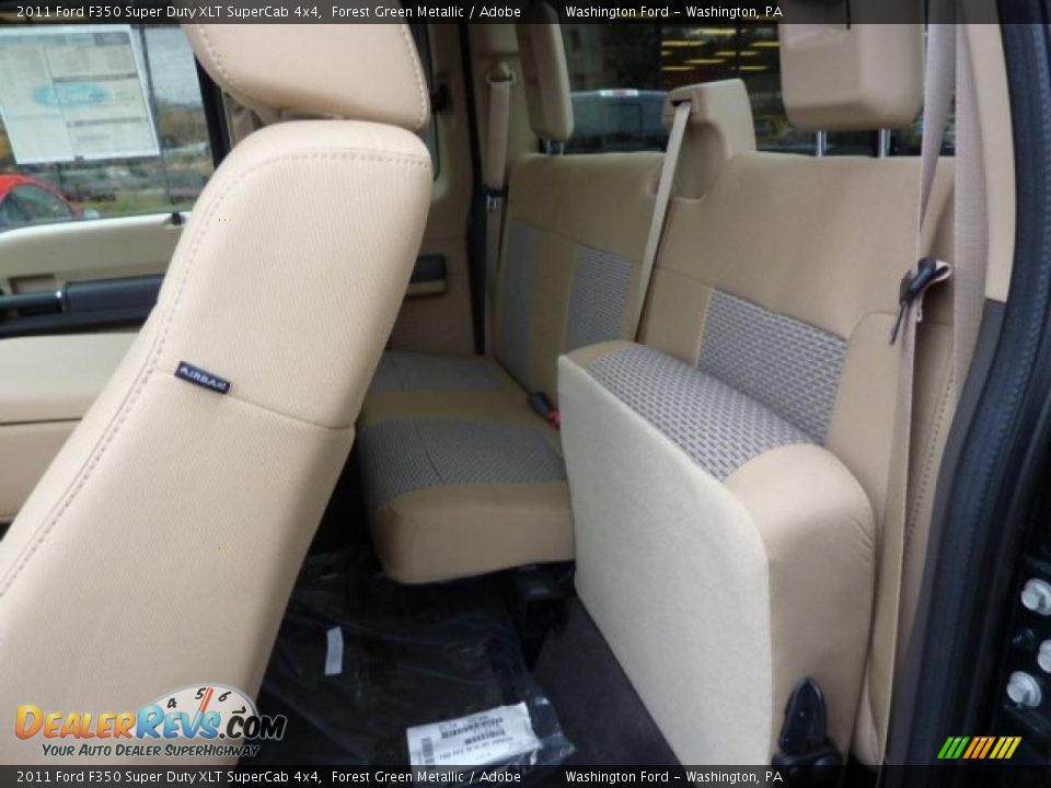 2011 Ford F350 Super Duty XLT SuperCab 4x4 Forest Green Metallic / Adobe Photo #13